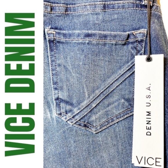 NWT VICE DENIM “Main” Stretchy Skinny Jeans, Size 25 - Picture 4 of 12